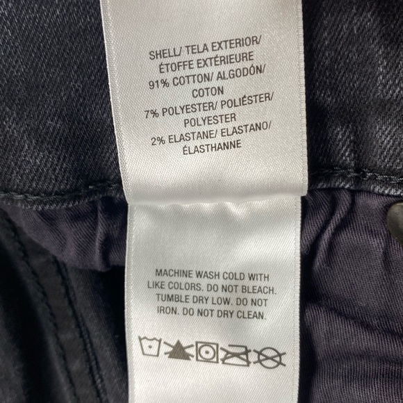 Hudson Blake Slim Straight Fit Twill Denim Jeans (Black) - Picture 16 of 16